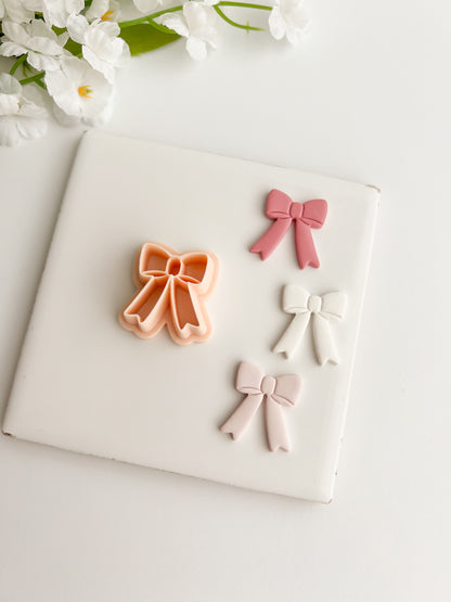 Coquette Bow No. 2 Clay Cutter | Coquette Bow No. 2 Polymer Clay Cutter for DIY Cute Earrings Fashion-Themed Jewelry and Handmade Elegant Accessories