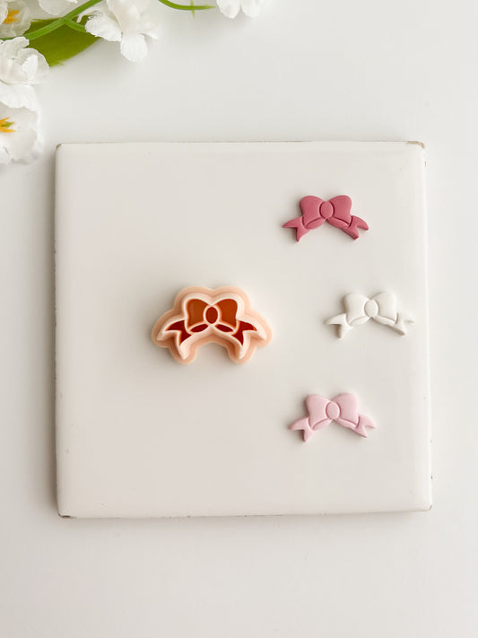 Coquette Bow No. 3 Clay Cutter | Coquette Bow No. 3 Polymer Clay Cutter for DIY Elegant Earrings Bow-Themed Jewelry and Handmade Cute Accessories