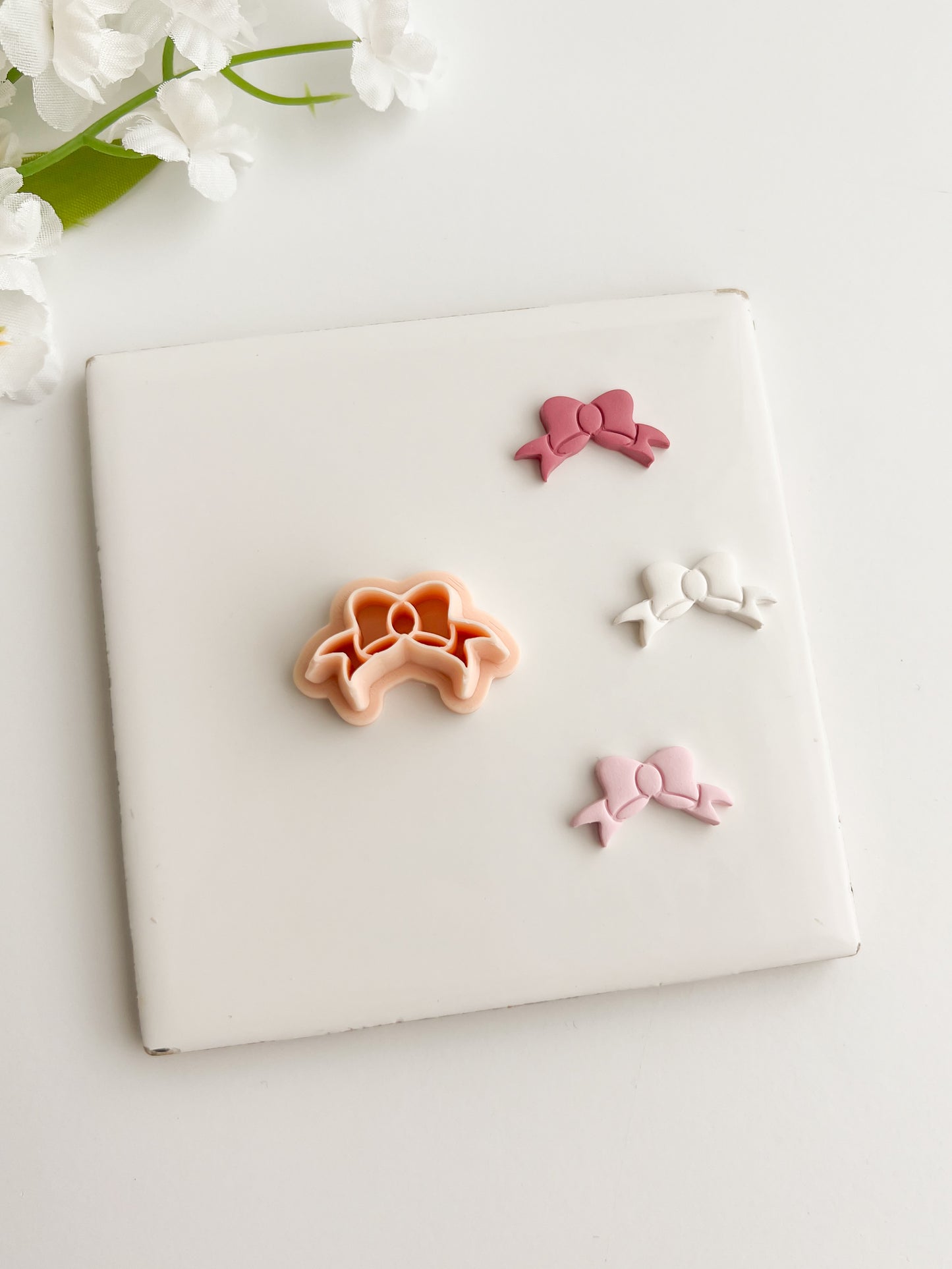Coquette Bow No. 3 Clay Cutter | Coquette Bow No. 3 Polymer Clay Cutter for DIY Elegant Earrings Bow-Themed Jewelry and Handmade Cute Accessories