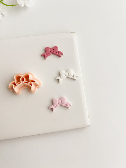 Coquette Bow No. 3 Clay Cutter | Coquette Bow No. 3 Polymer Clay Cutter for DIY Elegant Earrings Bow-Themed Jewelry and Handmade Cute Accessories