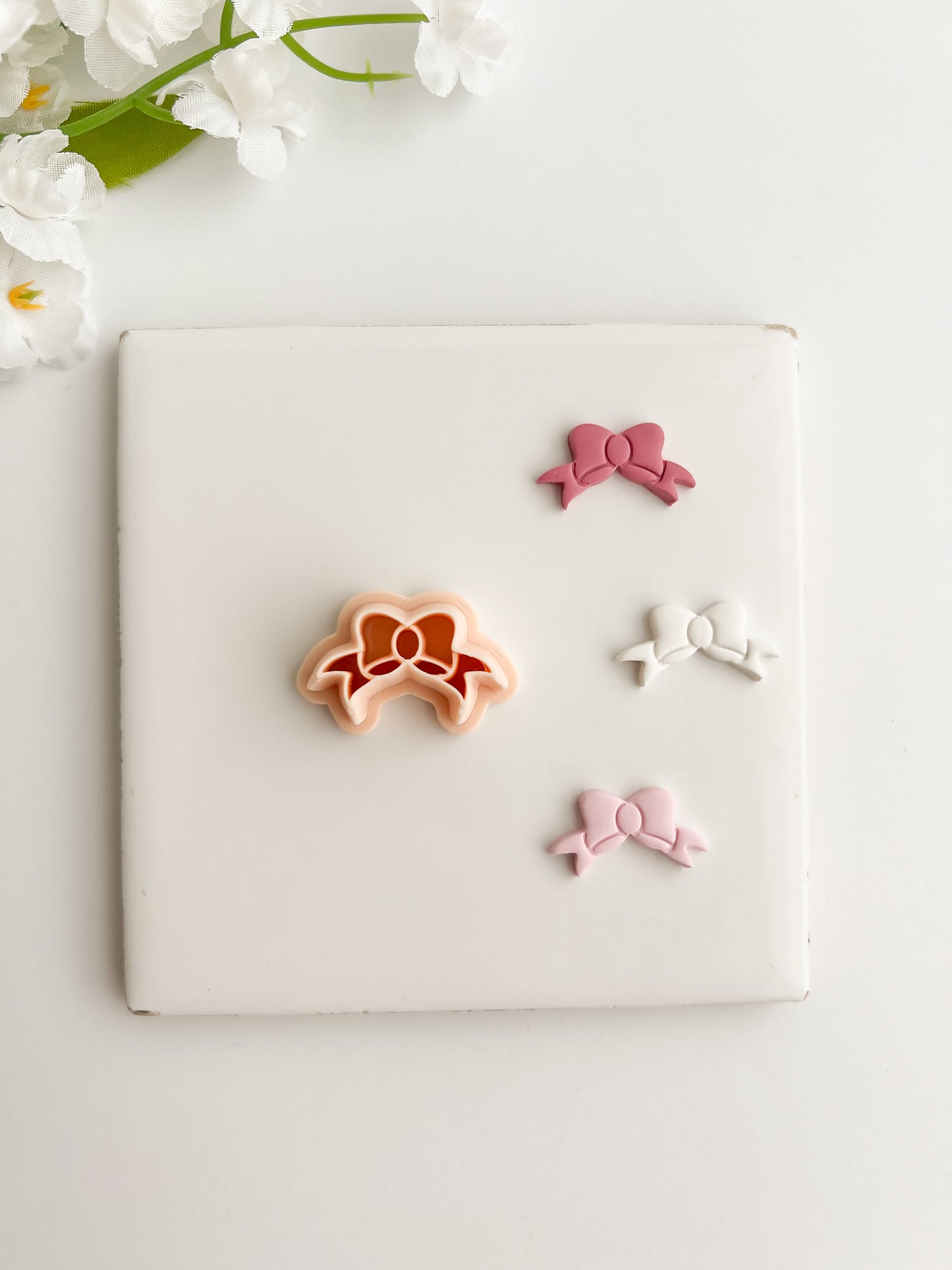 Coquette Bow No. 3 Clay Cutter | Coquette Bow No. 3 Polymer Clay Cutter for DIY Elegant Earrings Bow-Themed Jewelry and Handmade Cute Accessories