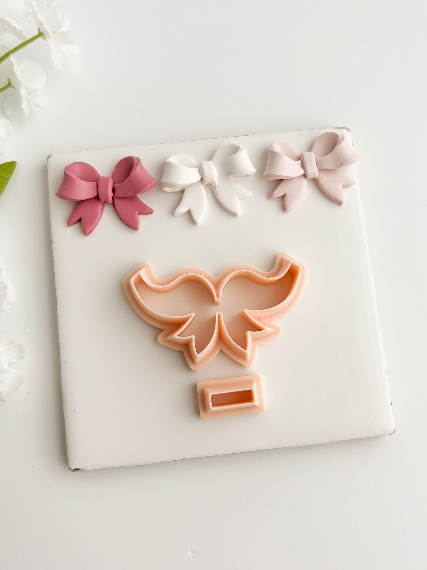 Coquette Bow No. 4 Clay Cutter | Coquette Bow No. 4 Polymer Clay Cutter for DIY Cute Earrings Bow-Themed Jewelry and Handmade Fashion Accessories