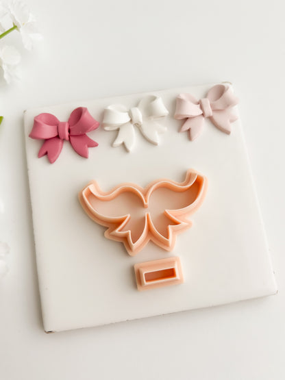 Coquette Bow No. 4 Clay Cutter | Coquette Bow No. 4 Polymer Clay Cutter for DIY Cute Earrings Bow-Themed Jewelry and Handmade Fashion Accessories