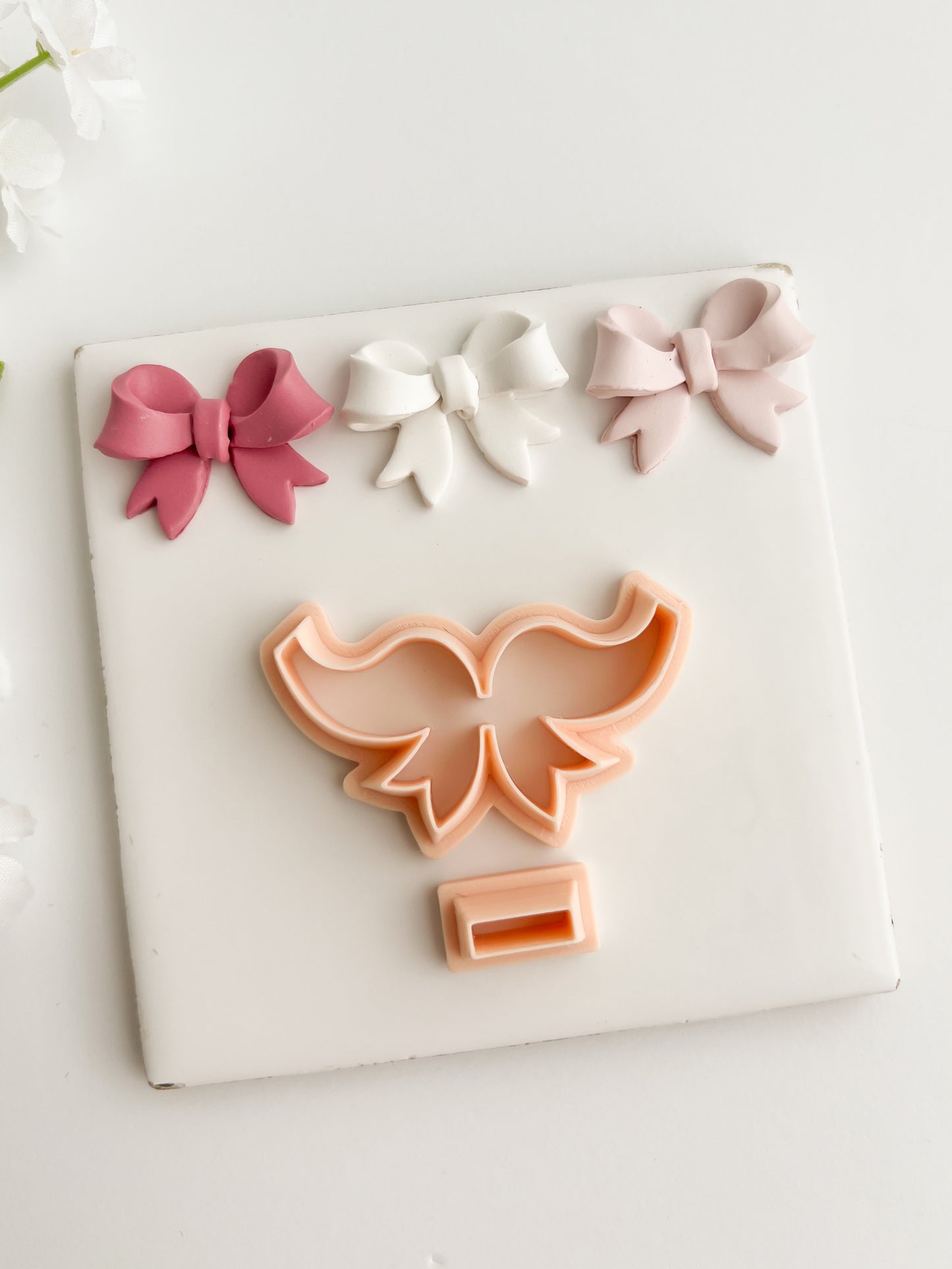 Coquette Bow No. 4 Clay Cutter | Coquette Bow No. 4 Polymer Clay Cutter for DIY Cute Earrings Bow-Themed Jewelry and Handmade Fashion Accessories