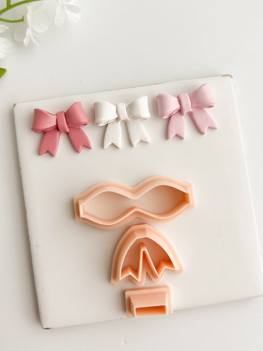 Coquette Bow No. 5 Clay Cutter | Coquette Bow No. 5 Polymer Clay Cutter for DIY Fashion Earrings Bow-Themed Jewelry and Handmade Cute Accessories