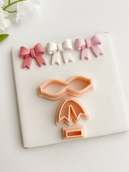 Coquette Bow No. 5 Clay Cutter | Coquette Bow No. 5 Polymer Clay Cutter for DIY Fashion Earrings Bow-Themed Jewelry and Handmade Cute Accessories