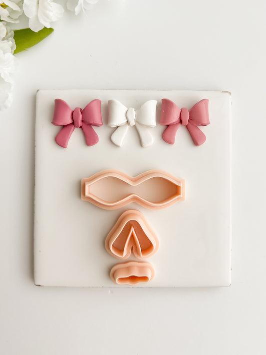 Coquette Bow No. 6 Clay Cutter | Coquette Bow No. 6 Polymer Clay Cutter for DIY Elegant Earrings Fashion-Themed Jewelry and Handmade Cute Accessories