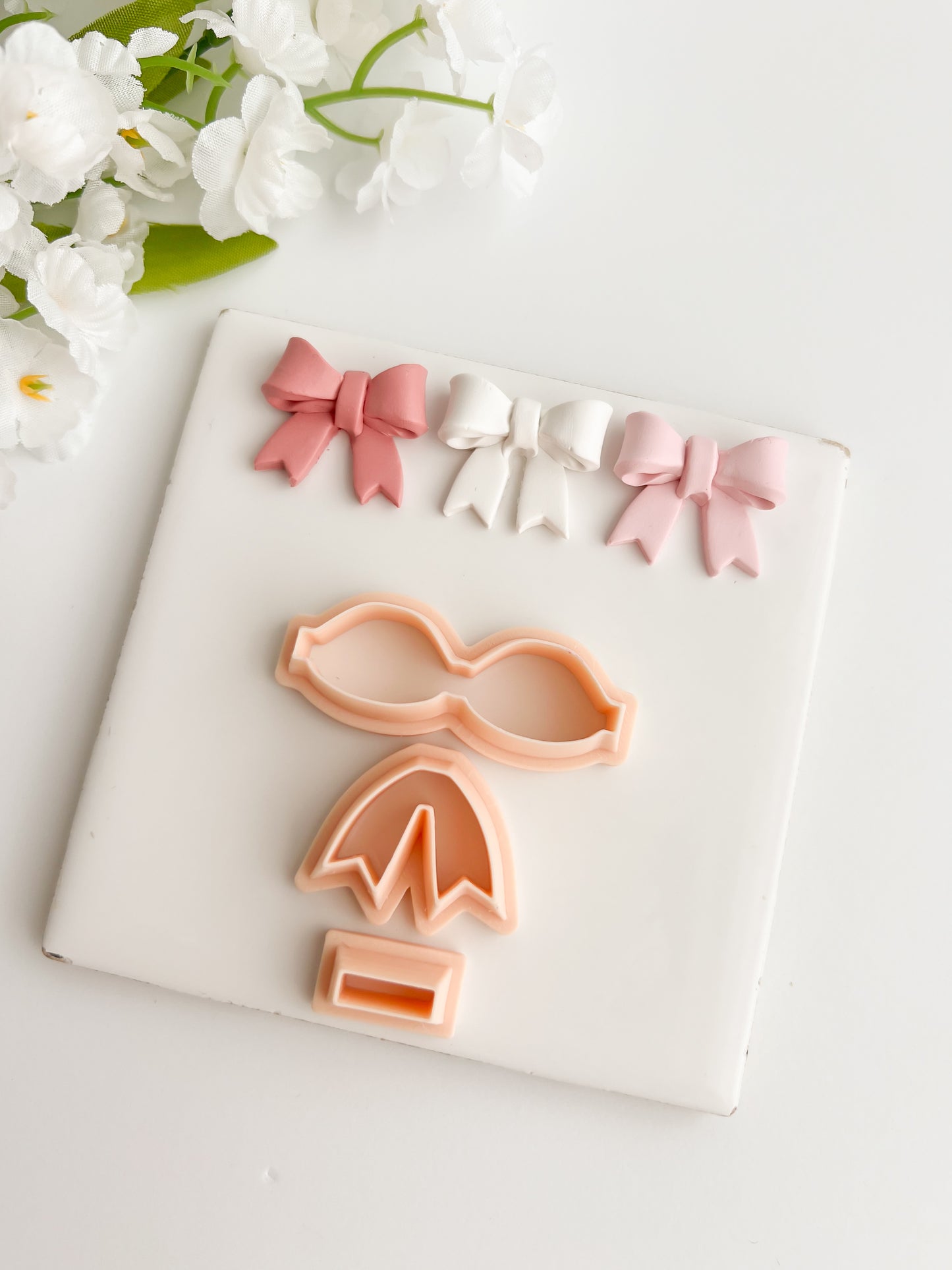 Coquette Bow No. 7 Clay Cutter | Coquette Bow No. 7 Polymer Clay Cutter for DIY Elegant Earrings Bow-Themed Jewelry and Handmade Cute Accessories