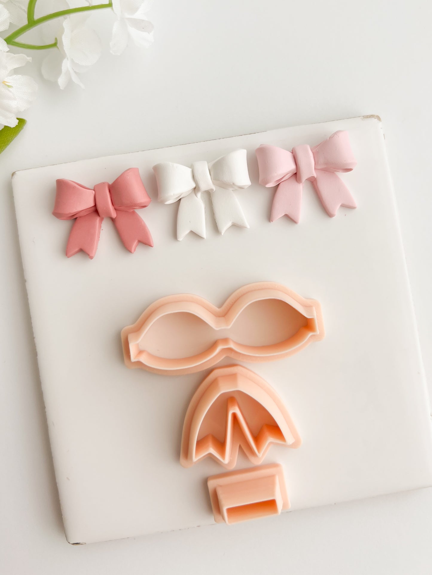 Coquette Bow No. 7 Clay Cutter | Coquette Bow No. 7 Polymer Clay Cutter for DIY Elegant Earrings Bow-Themed Jewelry and Handmade Cute Accessories