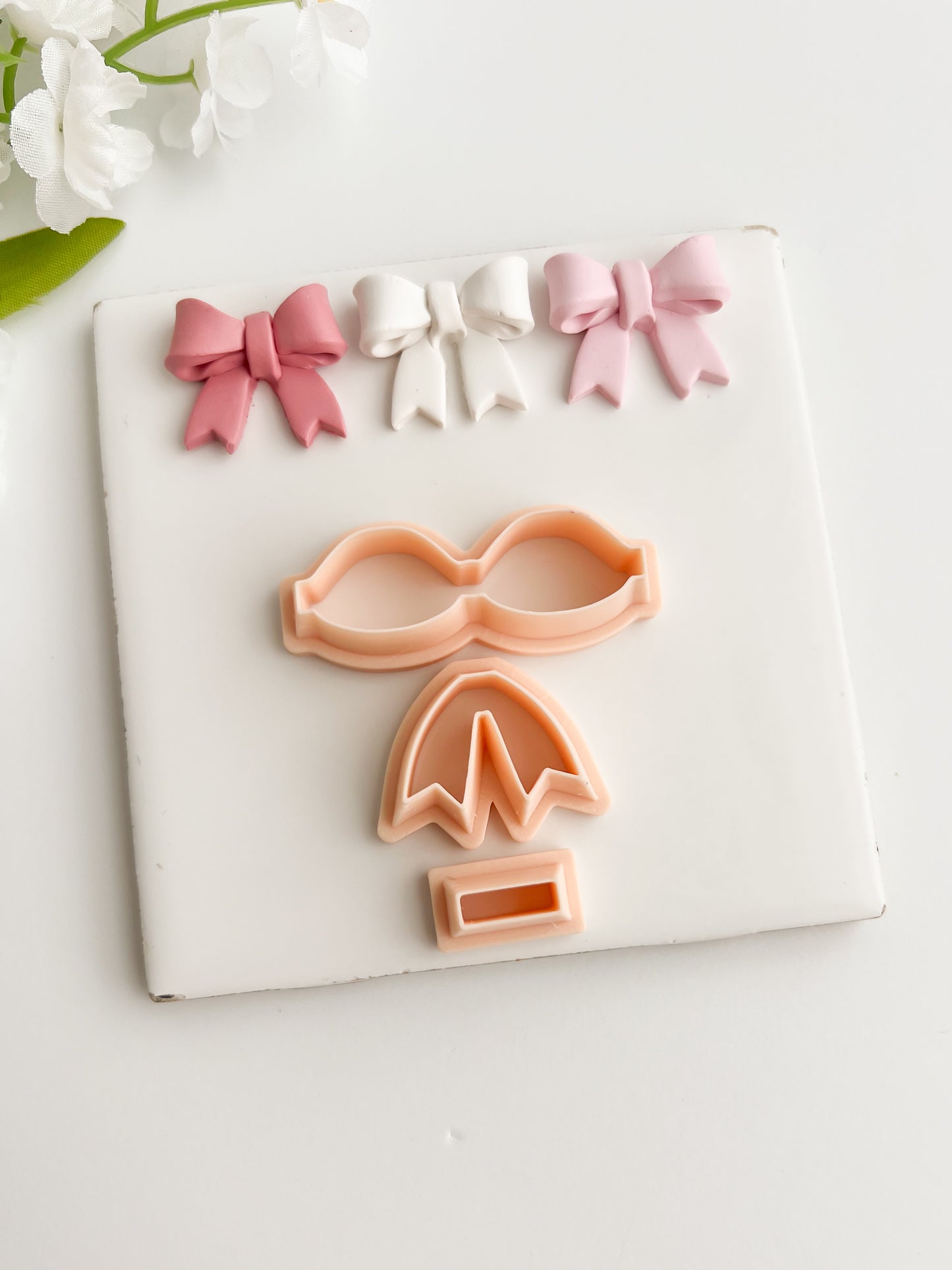 Coquette Bow No. 7 Clay Cutter | Coquette Bow No. 7 Polymer Clay Cutter for DIY Elegant Earrings Bow-Themed Jewelry and Handmade Cute Accessories