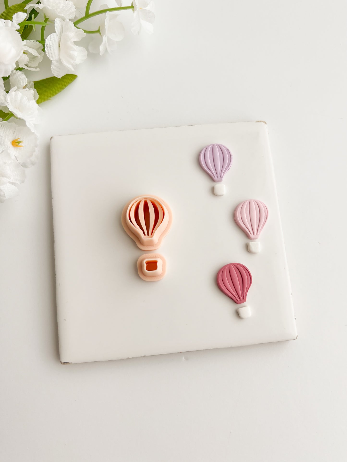 Hot Air Balloon No. 2 Clay Cutter | Hot Air Balloon No. 2 Polymer Clay Cutter for DIY Travel Earrings Adventure-Themed Jewelry and Handmade Cute Accessories