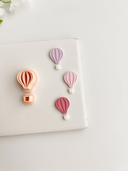 Hot Air Balloon No. 2 Clay Cutter | Hot Air Balloon No. 2 Polymer Clay Cutter for DIY Travel Earrings Adventure-Themed Jewelry and Handmade Cute Accessories