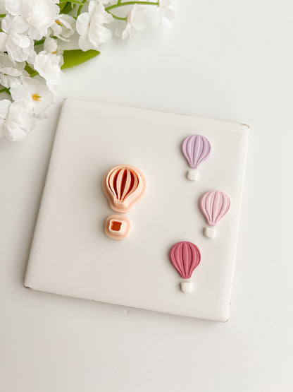 Hot Air Balloon No. 2 Clay Cutter | Hot Air Balloon No. 2 Polymer Clay Cutter for DIY Travel Earrings Adventure-Themed Jewelry and Handmade Cute Accessories