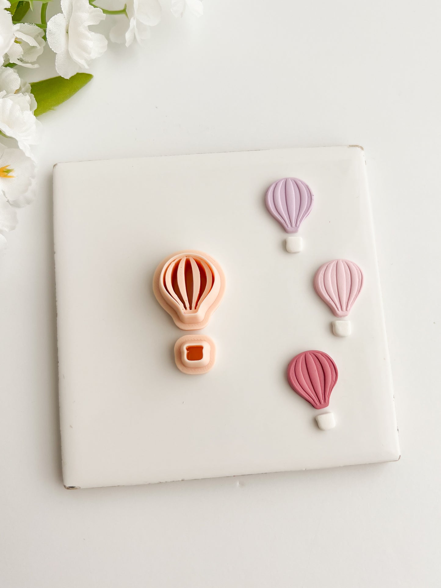 Hot Air Balloon No. 2 Clay Cutter | Hot Air Balloon No. 2 Polymer Clay Cutter for DIY Travel Earrings Adventure-Themed Jewelry and Handmade Cute Accessories