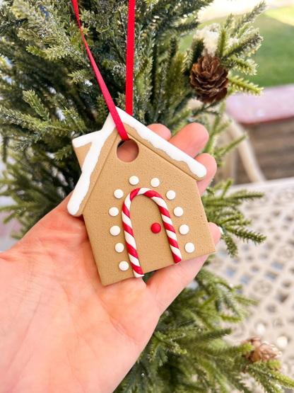 Gingerbread House Ornament Clay Cutter | Gingerbread House Ornament Polymer Clay Cutter for DIY Festive Earrings Cute Jewelry and Handmade Christmas Accessories