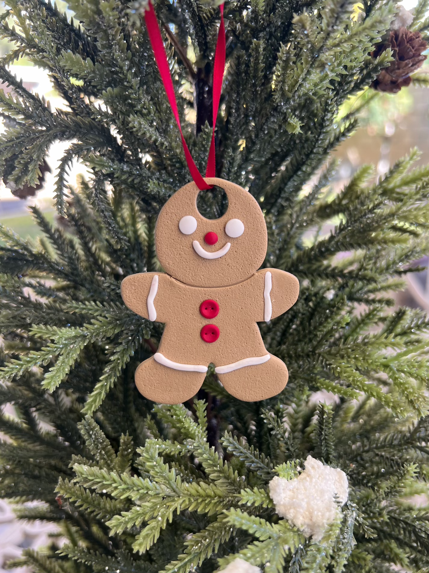 Gingerbread Man Ornament Clay Cutter | Gingerbread Man Ornament Polymer Clay Cutter for DIY Holiday Earrings Baking-Themed Jewelry and Handmade Christmas Accessories