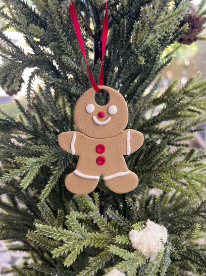 Gingerbread Man Ornament Clay Cutter | Gingerbread Man Ornament Polymer Clay Cutter for DIY Holiday Earrings Baking-Themed Jewelry and Handmade Christmas Accessories