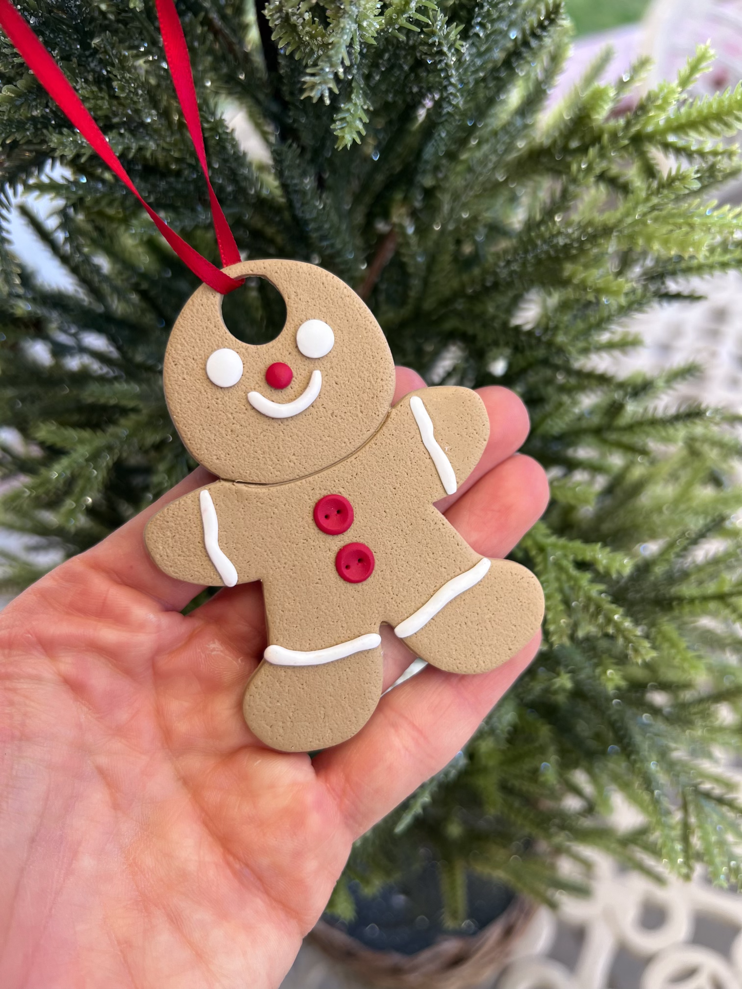 Gingerbread Man Ornament Clay Cutter | Gingerbread Man Ornament Polymer Clay Cutter for DIY Holiday Earrings Baking-Themed Jewelry and Handmade Christmas Accessories