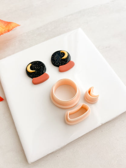 Crystal Ball Clay Cutter | Crystal Ball Polymer Clay Cutter for DIY Mystic Earrings Magic-Themed Jewelry and Handmade Fantasy Accessories