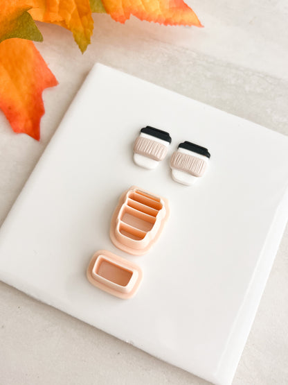 To Go Coffee Cup No. 3 Clay Cutter | To Go Coffee Cup No. 3 Polymer Clay Cutter for DIY Coffee Earrings Caf√©-Themed Jewelry and Handmade Barista Accessories