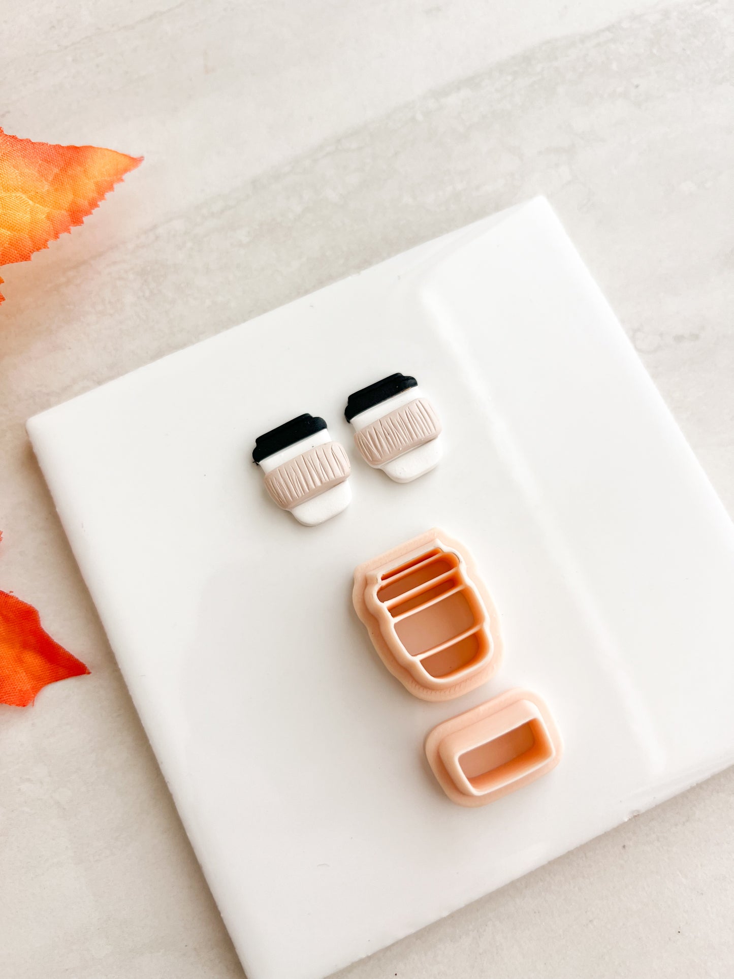 To Go Coffee Cup No. 3 Clay Cutter | To Go Coffee Cup No. 3 Polymer Clay Cutter for DIY Coffee Earrings Caf√©-Themed Jewelry and Handmade Barista Accessories