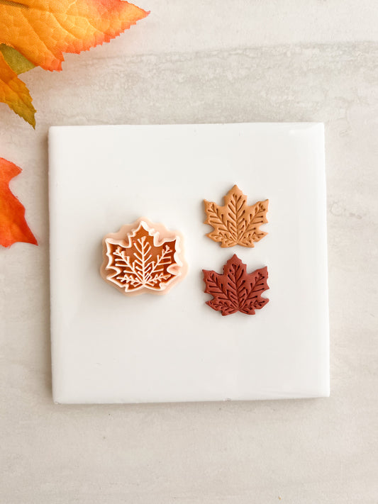Maple Leaf No. 7 Clay Cutter | Maple Leaf No. 7 Polymer Clay Cutter for DIY Autumn Earrings Nature Jewelry and Handmade Fall Accessories