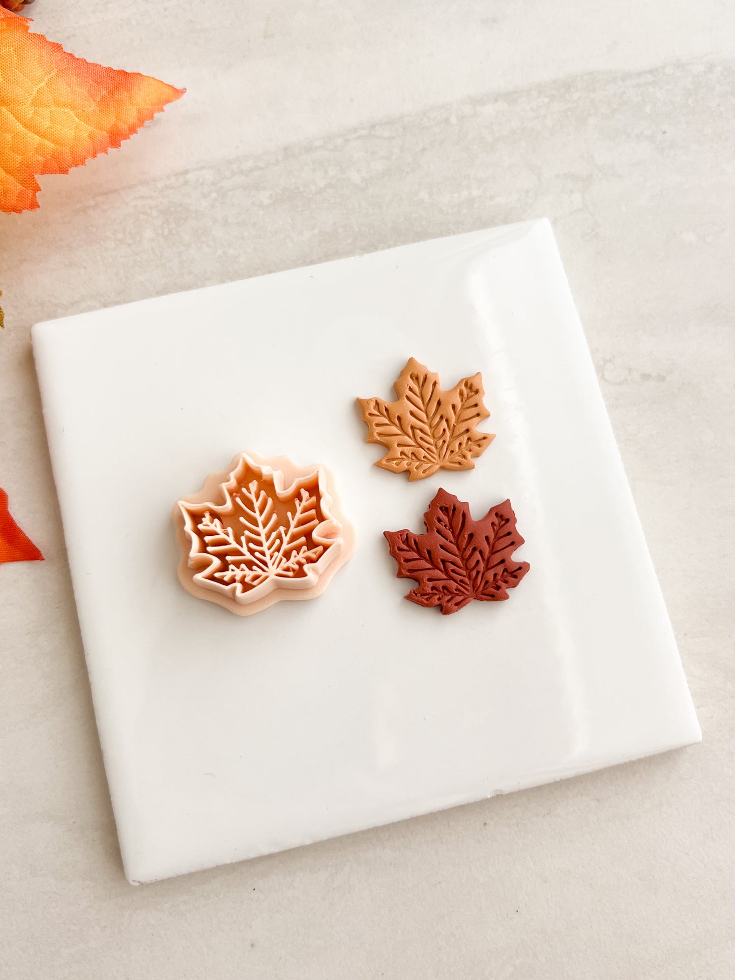 Maple Leaf No. 7 Clay Cutter | Maple Leaf No. 7 Polymer Clay Cutter for DIY Autumn Earrings Nature Jewelry and Handmade Fall Accessories