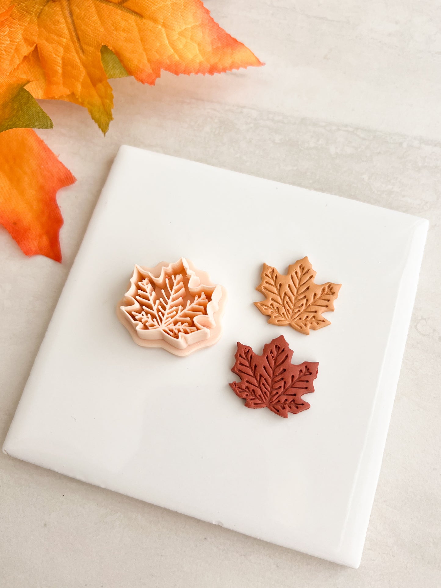 Maple Leaf No. 7 Clay Cutter | Maple Leaf No. 7 Polymer Clay Cutter for DIY Autumn Earrings Nature Jewelry and Handmade Fall Accessories
