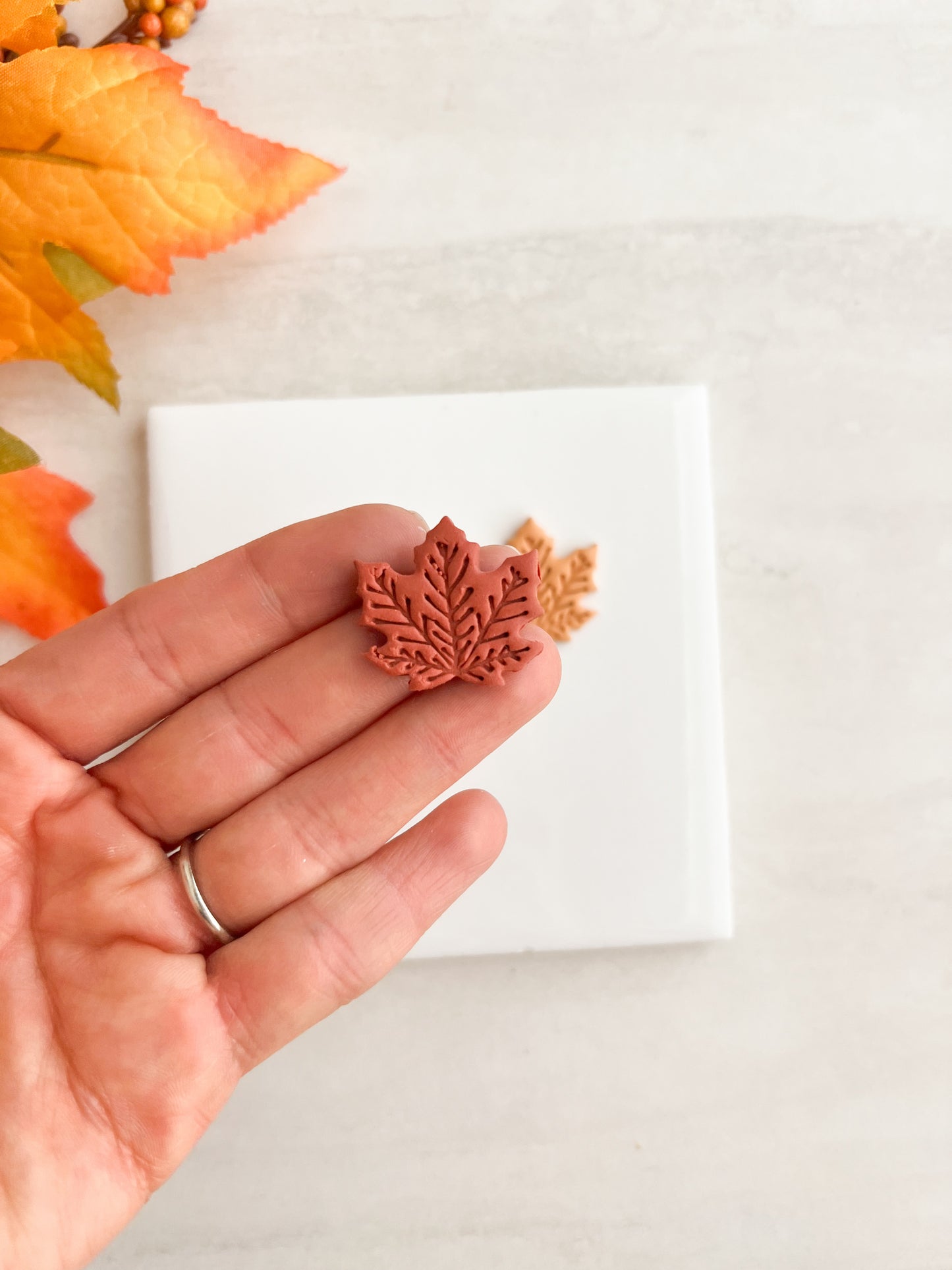 Maple Leaf No. 7 Clay Cutter | Maple Leaf No. 7 Polymer Clay Cutter for DIY Autumn Earrings Nature Jewelry and Handmade Fall Accessories