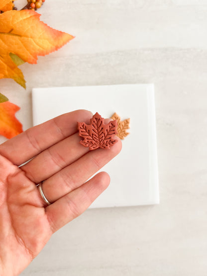 Maple Leaf No. 7 Clay Cutter | Maple Leaf No. 7 Polymer Clay Cutter for DIY Autumn Earrings Nature Jewelry and Handmade Fall Accessories