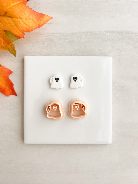 Ghost Mug Clay Cutter | Ghost Mug Polymer Clay Cutter for DIY Halloween Earrings Coffee-Themed Jewelry and Handmade Spooky Accessories