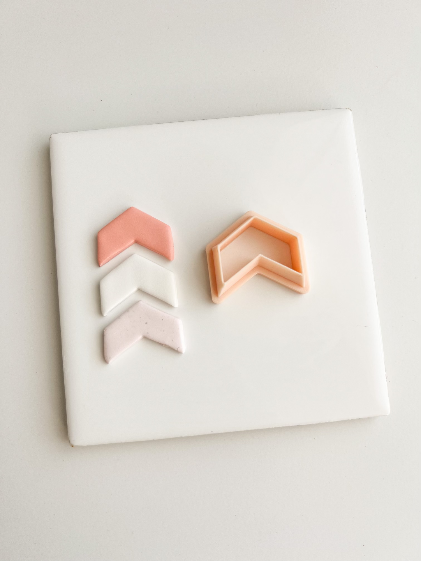 Chevron Stripe Shape Clay Cutter | Chevron Stripe Shape Polymer Clay Cutter for DIY Geometric Earrings Modern-Themed Jewelry and Handmade Minimalist Accessories