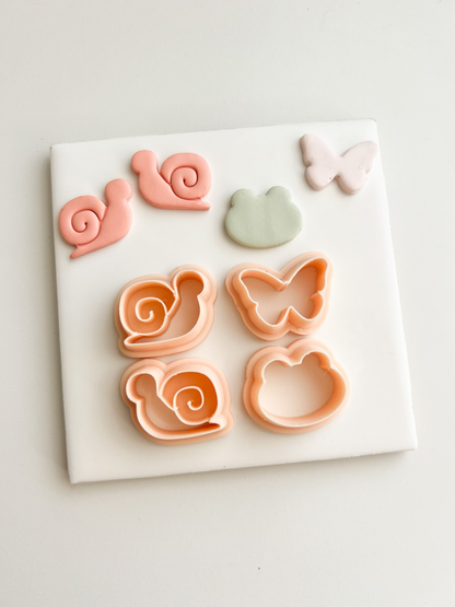 Garden Trio Clay Cutter | Garden Trio Polymer Clay Cutter for DIY Floral Earrings Nature-Themed Jewelry and Handmade Botanical Accessories