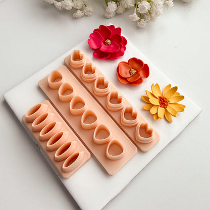 2026 Petal Cluster Set of 3 | Spring Floral Polymer Clay Cutter
