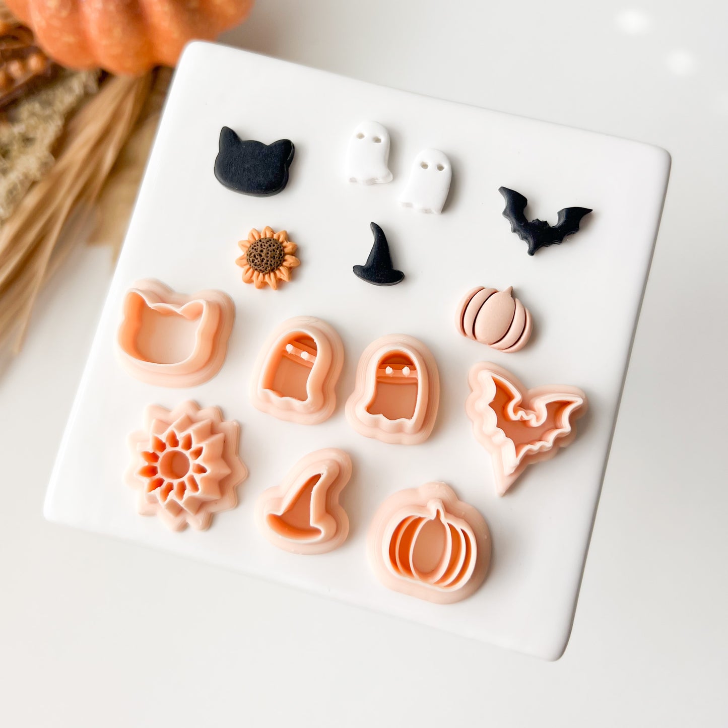 Fall Stud Set Clay Cutter | Fall Stud Polymer Clay Cutter Set for Autumn Earrings Seasonal Jewelry and Festive Handmade Crafts