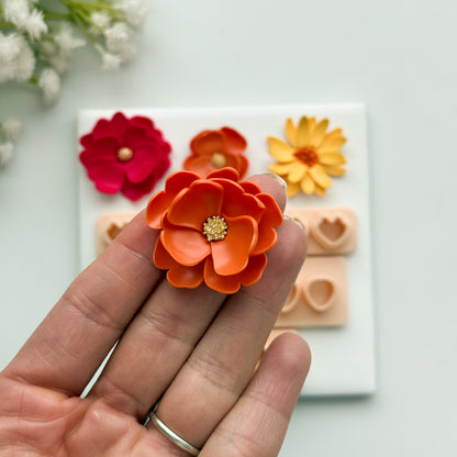 2026 Petal Cluster Set of 3 | Spring Floral Polymer Clay Cutter