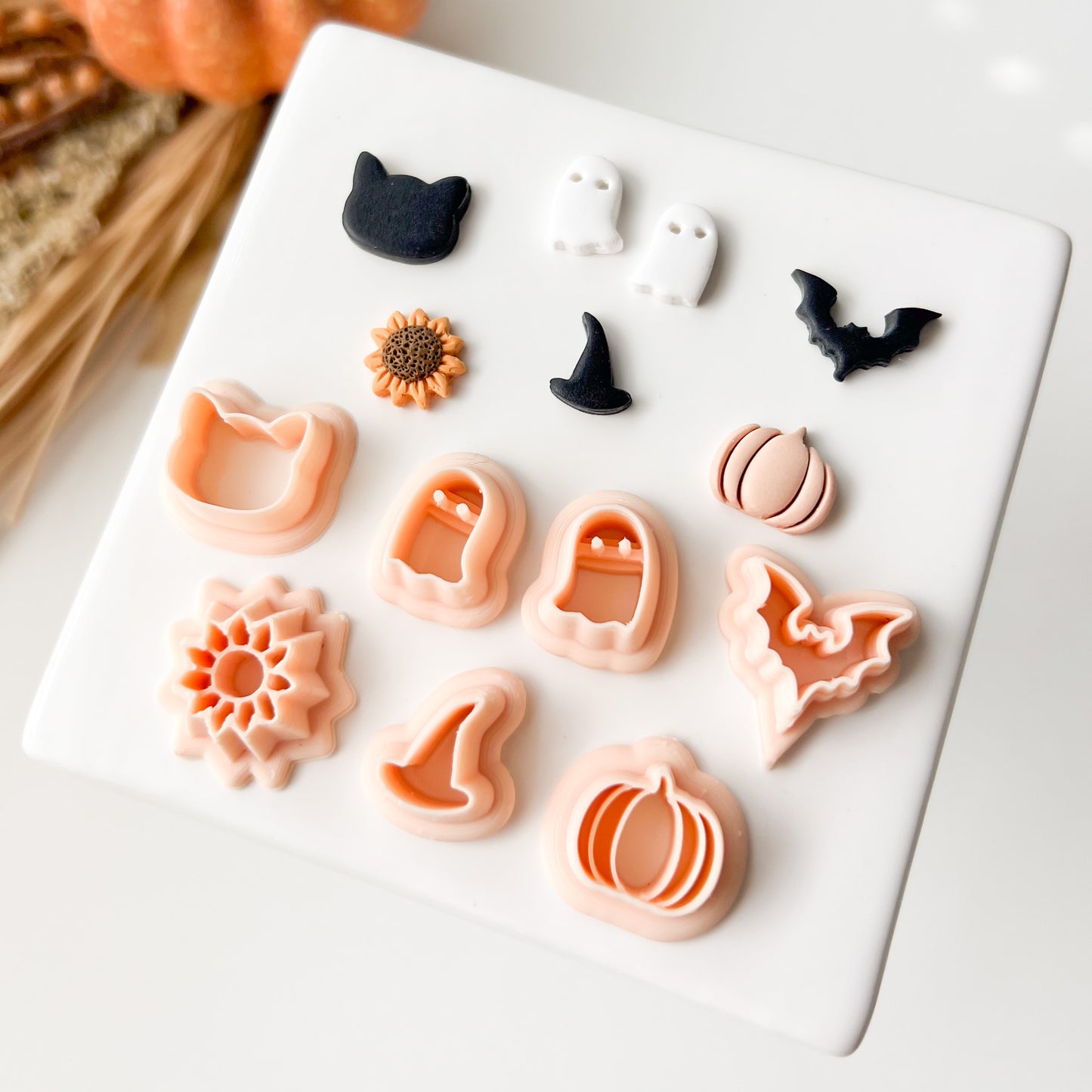 Fall Stud Set Clay Cutter | Fall Stud Polymer Clay Cutter Set for Autumn Earrings Seasonal Jewelry and Festive Handmade Crafts