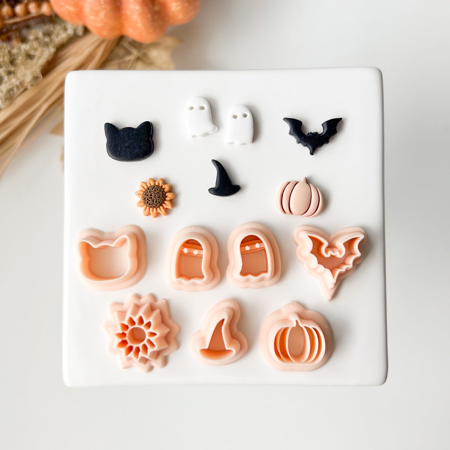 Fall Stud Set Clay Cutter | Fall Stud Polymer Clay Cutter Set for Autumn Earrings Seasonal Jewelry and Festive Handmade Crafts