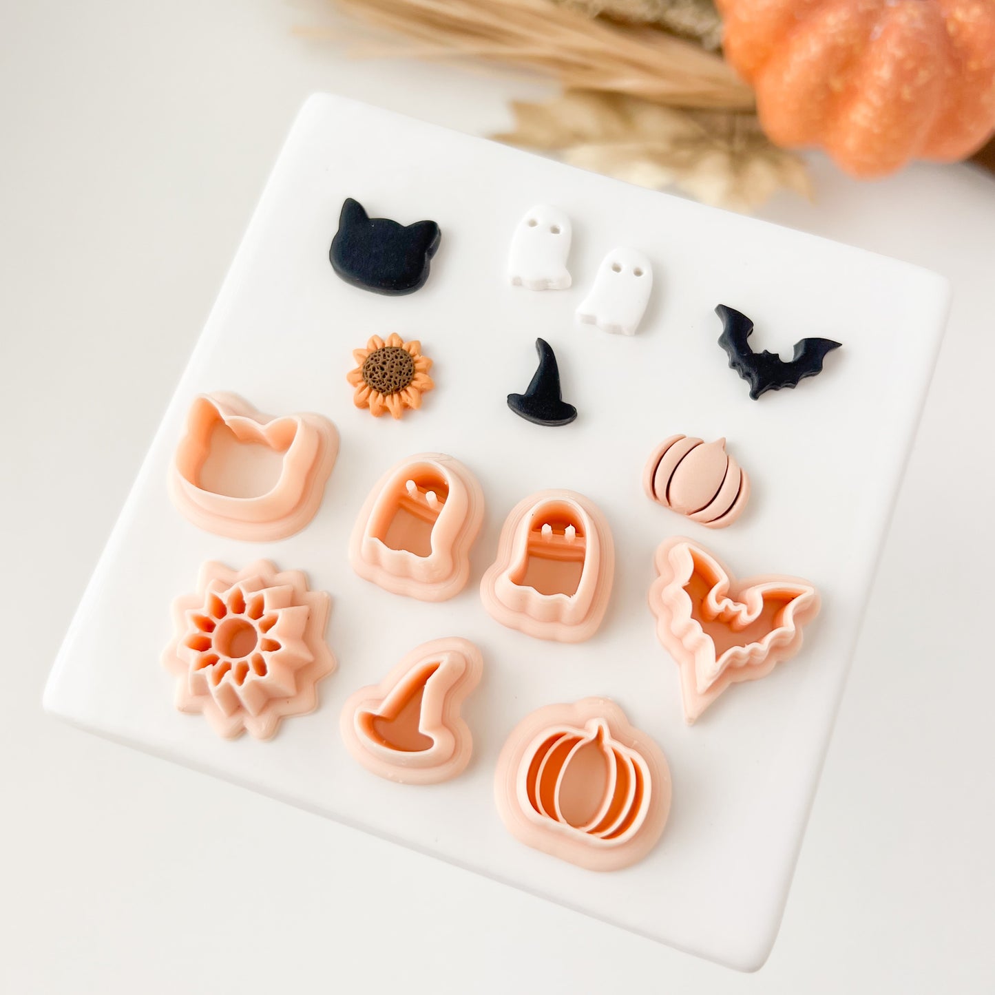 Fall Stud Set Clay Cutter | Fall Stud Polymer Clay Cutter Set for Autumn Earrings Seasonal Jewelry and Festive Handmade Crafts