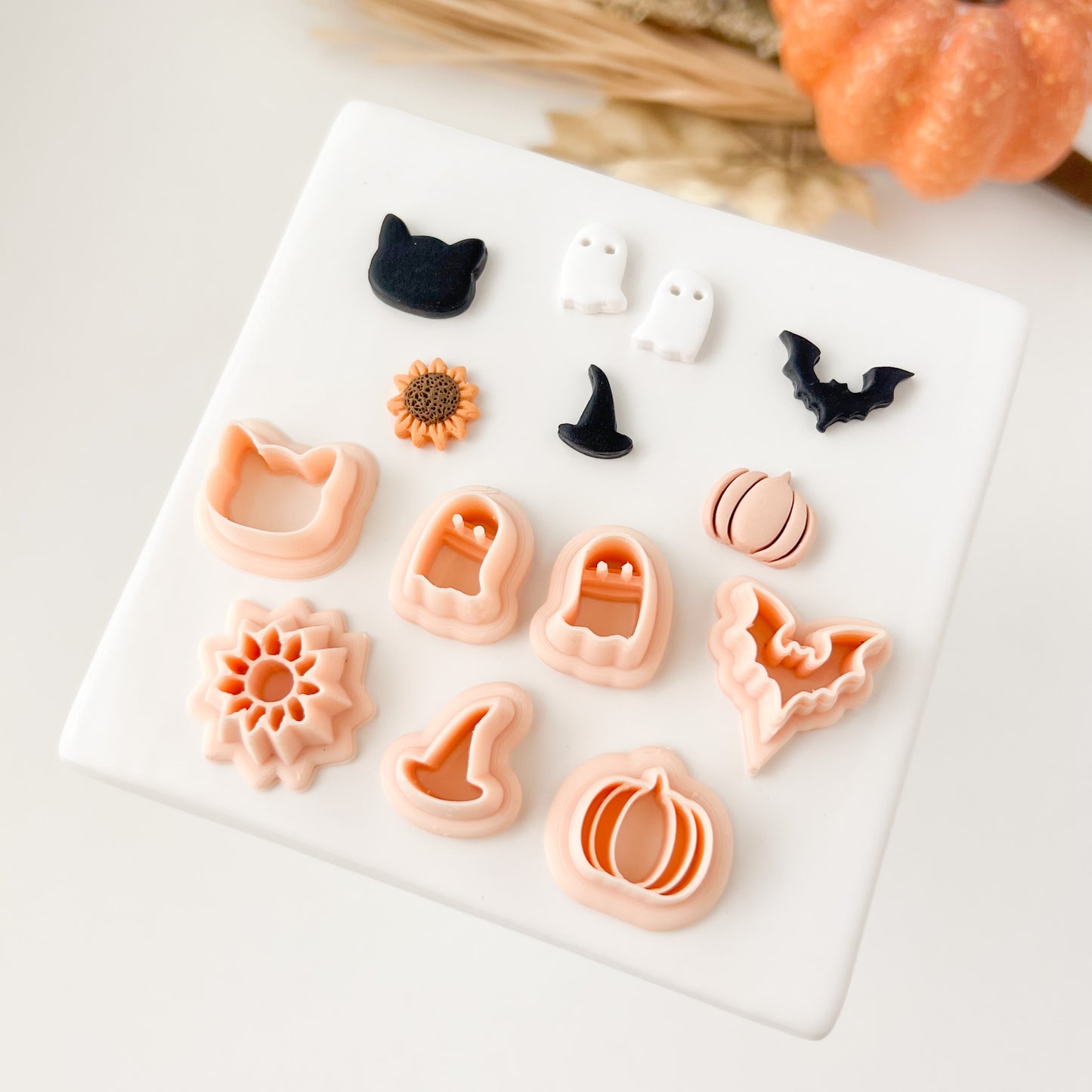 Fall Stud Set Clay Cutter | Fall Stud Polymer Clay Cutter Set for Autumn Earrings Seasonal Jewelry and Festive Handmade Crafts