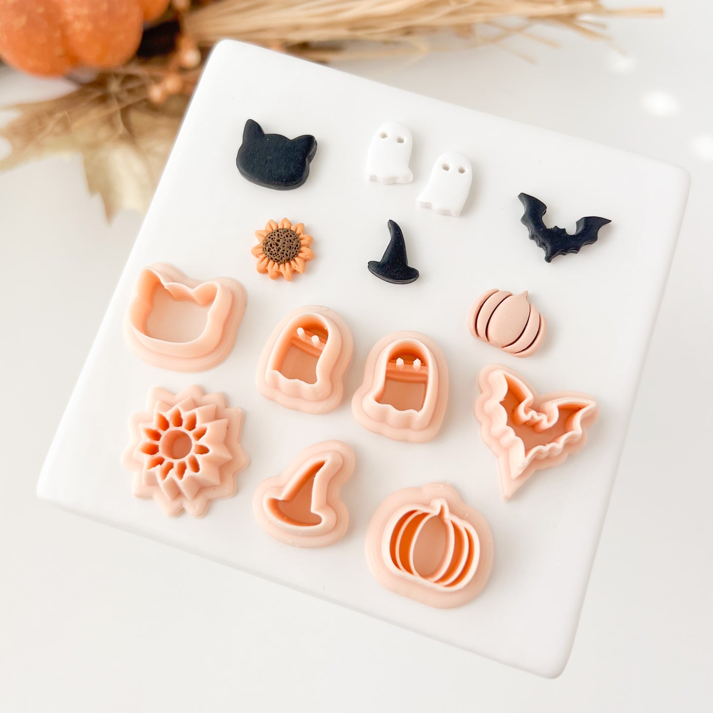 Fall Stud Set Clay Cutter | Fall Stud Polymer Clay Cutter Set for Autumn Earrings Seasonal Jewelry and Festive Handmade Crafts