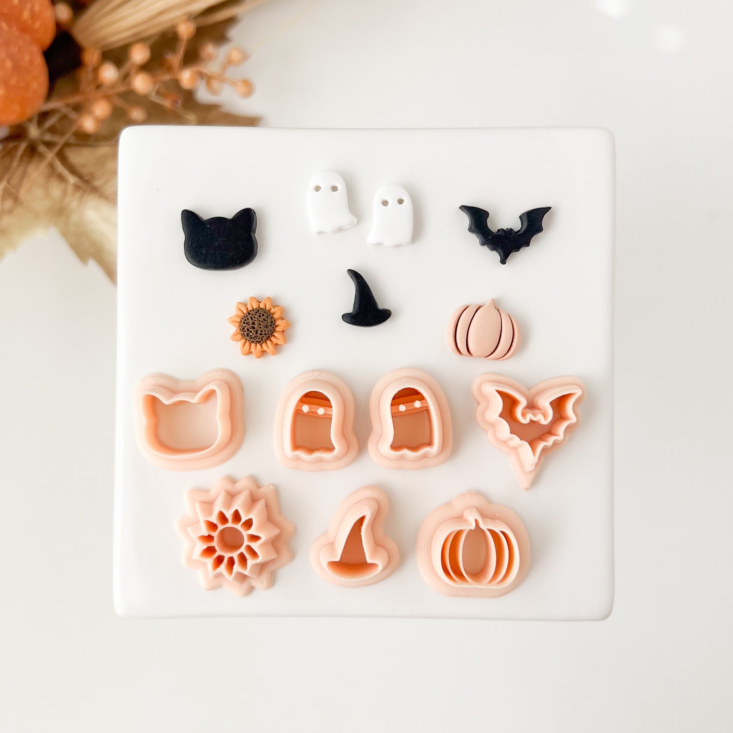 Fall Stud Set Clay Cutter | Fall Stud Polymer Clay Cutter Set for Autumn Earrings Seasonal Jewelry and Festive Handmade Crafts