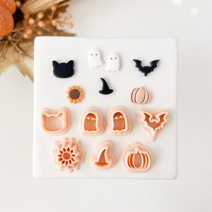 Fall Stud Set Clay Cutter | Fall Stud Polymer Clay Cutter Set for Autumn Earrings Seasonal Jewelry and Festive Handmade Crafts