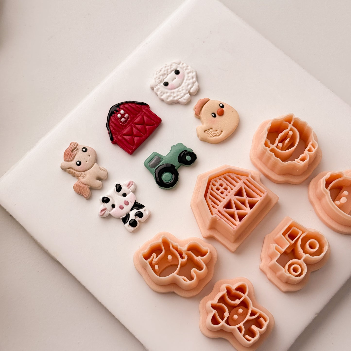 2026 Spring Pack Farm Animals No. 2 | Spring Floral Polymer Clay Cutter