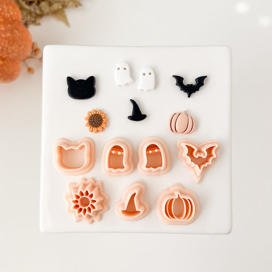 Fall Stud Set Clay Cutter | Fall Stud Polymer Clay Cutter Set for Autumn Earrings Seasonal Jewelry and Festive Handmade Crafts