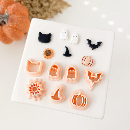 Fall Stud Set Clay Cutter | Fall Stud Polymer Clay Cutter Set for Autumn Earrings Seasonal Jewelry and Festive Handmade Crafts