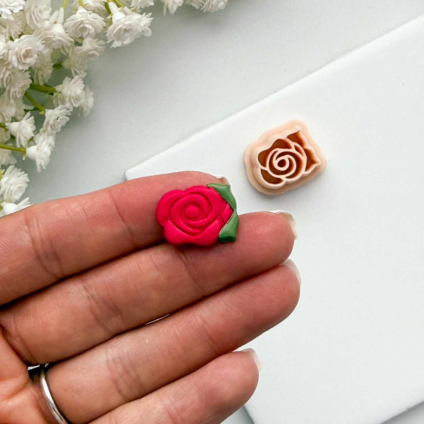 2026 Rose Shape | Spring Floral Polymer Clay Cutter