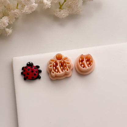 2026 Ladybug | Spring Garden Floral Polymer Clay Cutter