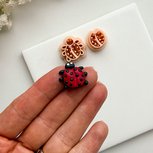 2026 Ladybug | Spring Garden Floral Polymer Clay Cutter