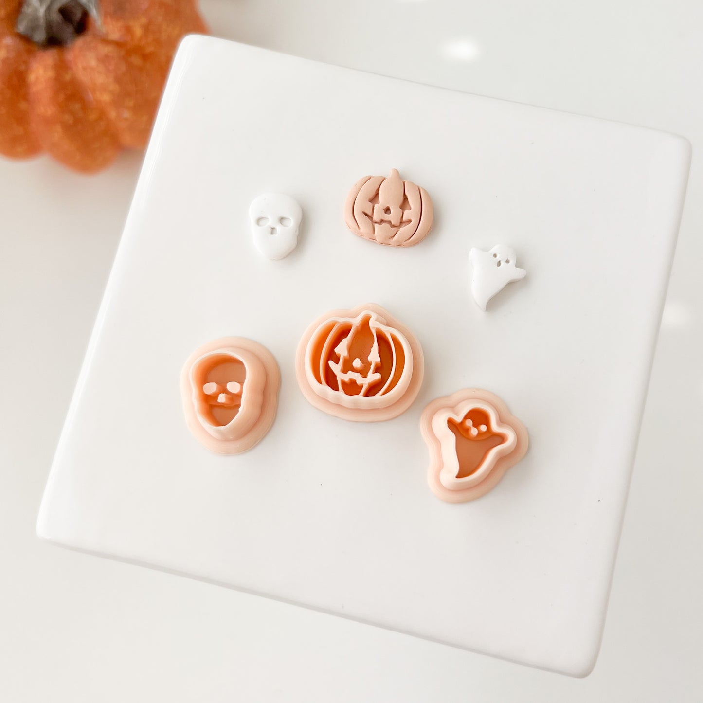Spooky Trio Clay Cutters | Halloween Polymer Clay Cutter Set for DIY Earrings and Jewelry Making